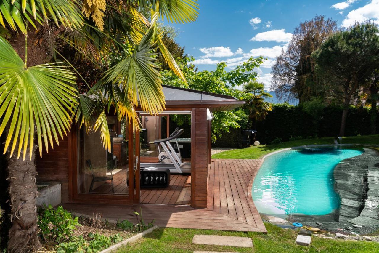 Montreux Rotana Garden House With Private Pool - Swiss Hotel Apartments Exterior photo
