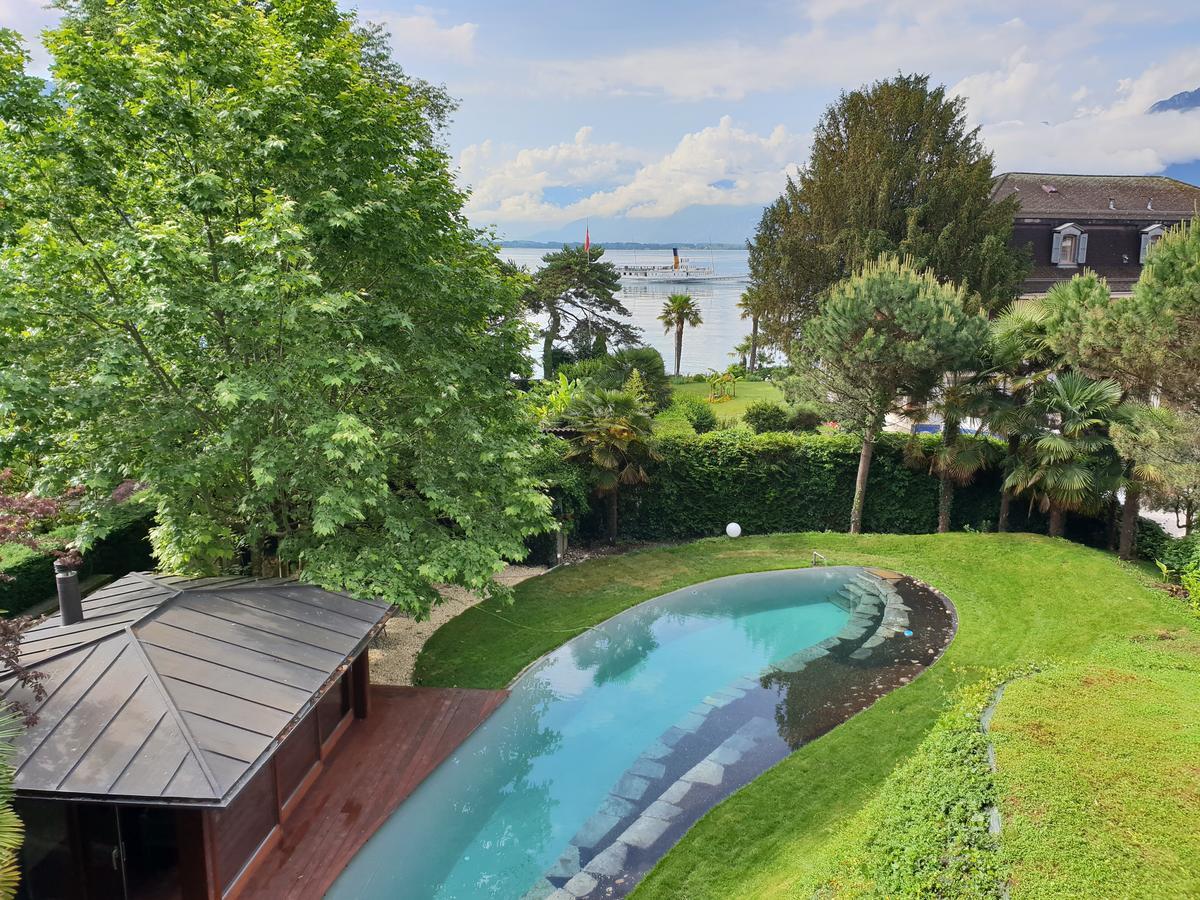 Montreux Rotana Garden House With Private Pool - Swiss Hotel Apartments Exterior photo